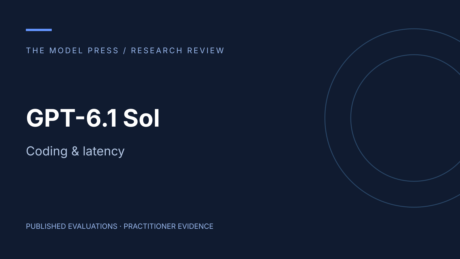 GPT-6.1 Sol research review: Coding & latency